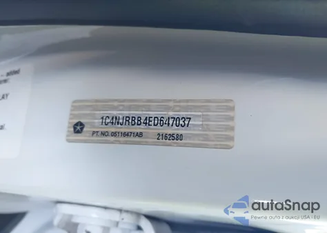 2014 Jeep Patriot Sport z USA, uszkodzony, nr VIN 1C4NJRBB4ED647037